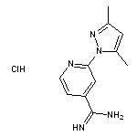 2-(3,5-dimethyl-1H-pyrazol-1-yl)pyridine-4-carboximidamide hydrochloride