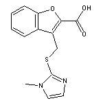 3-{[(1-methyl-1H-imidazol-2-yl)sulfanyl]methyl}-1-benzofuran-2-carboxylic acid