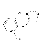 3-chloro-2-[(4-methyl-1,3-thiazol-2-yl)sulfanyl]aniline