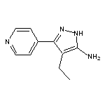 4-ethyl-3-(pyridin-4-yl)-1H-pyrazol-5-amine