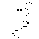 2-{[5-(3-chlorophenyl)-1,3-oxazol-2-yl]methoxy}aniline