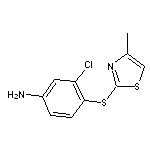 3-chloro-4-[(4-methyl-1,3-thiazol-2-yl)sulfanyl]aniline