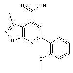 6-(2-methoxyphenyl)-3-methylpyrido[3,2-d][1,2]oxazole-4-carboxylic acid