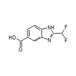 2-(Difluoromethyl)benzimidazole-5-carboxylic Acid