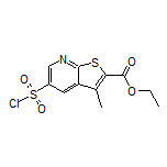 ethyl 5-(chlorosulfonyl)-3-methylthieno[2,3-b]pyridine-2-carboxylate