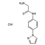 2-amino-N-[4-(1H-pyrazol-1-yl)phenyl]acetamide hydrochloride