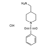 [1-(benzenesulfonyl)piperidin-4-yl]methanamine hydrochloride