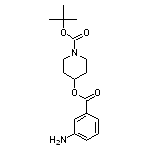 tert-butyl 4-[(3-aminophenyl)carbonyloxy]piperidine-1-carboxylate