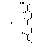 4-(2-fluorophenoxymethyl)benzene-1-carboximidamide hydrochloride