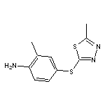 2-methyl-4-[(5-methyl-1,3,4-thiadiazol-2-yl)sulfanyl]aniline