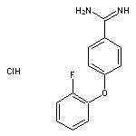 4-(2-fluorophenoxy)benzene-1-carboximidamide hydrochloride