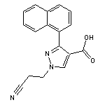 1-(2-cyanoethyl)-3-(naphthalen-1-yl)-1H-pyrazole-4-carboxylic acid