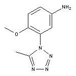 4-methoxy-3-(5-methyl-1H-1,2,3,4-tetrazol-1-yl)aniline