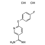 6-(4-fluorophenoxy)pyridine-3-carboximidamide dihydrochloride