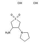 3-amino-4-(pyrrolidin-1-yl)-1$l^{6}-thiolane-1,1-dione dihydrochloride