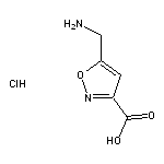 5-(aminomethyl)-1,2-oxazole-3-carboxylic acid hydrochloride