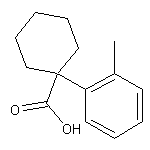 1-(2-methylphenyl)cyclohexane-1-carboxylic acid