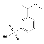 3-[1-(methylamino)ethyl]benzene-1-sulfonamide