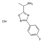 1-[3-(4-fluorophenyl)-1,2,4-oxadiazol-5-yl]ethan-1-amine hydrochloride