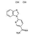 6-(1H-1,3-benzodiazol-1-yl)pyridine-3-carboximidamide dihydrochloride