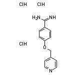 4-(pyridin-4-ylmethoxy)benzene-1-carboximidamide trihydrochloride