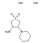 3-amino-4-(piperidin-1-yl)-1$l^{6}-thiolane-1,1-dione dihydrochloride