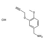 [4-methoxy-3-(prop-2-yn-1-yloxy)phenyl]methanamine hydrochloride