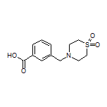 3-[(1,1-Dioxidothiomorpholino)methyl]benzoic Acid