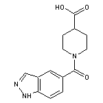 1-[(1H-indazol-5-yl)carbonyl]piperidine-4-carboxylic acid