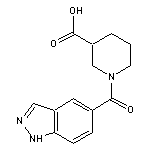 1-[(1H-indazol-5-yl)carbonyl]piperidine-3-carboxylic acid