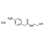 2-(4-aminophenyl)-N-(2-hydroxyethyl)acetamide hydrochloride