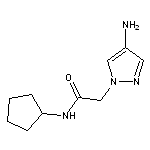 2-(4-amino-1H-pyrazol-1-yl)-N-cyclopentylacetamide