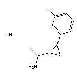 1-[2-(3-methylphenyl)cyclopropyl]ethan-1-amine hydrochloride