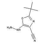 2-tert-butyl-5-hydrazinyl-1,3-oxazole-4-carbonitrile