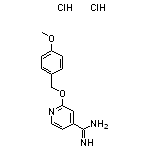 2-[(4-methoxyphenyl)methoxy]pyridine-4-carboximidamide dihydrochloride