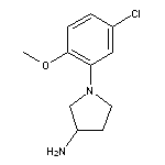 1-(5-chloro-2-methoxyphenyl)pyrrolidin-3-amine