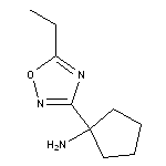 1-(5-ethyl-1,2,4-oxadiazol-3-yl)cyclopentan-1-amine