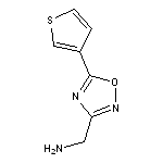 [5-(thiophen-3-yl)-1,2,4-oxadiazol-3-yl]methanamine