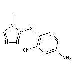 3-chloro-4-[(4-methyl-4H-1,2,4-triazol-3-yl)sulfanyl]aniline