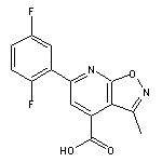 6-(2,5-difluorophenyl)-3-methylpyrido[3,2-d][1,2]oxazole-4-carboxylic acid