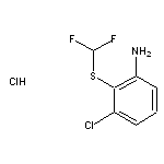 3-chloro-2-[(difluoromethyl)sulfanyl]aniline hydrochloride