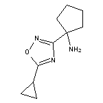 1-(5-cyclopropyl-1,2,4-oxadiazol-3-yl)cyclopentan-1-amine