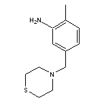 2-methyl-5-(thiomorpholin-4-ylmethyl)aniline