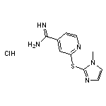 2-[(1-methyl-1H-imidazol-2-yl)sulfanyl]pyridine-4-carboximidamide hydrochloride