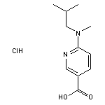 6-[methyl(2-methylpropyl)amino]pyridine-3-carboxylic acid hydrochloride