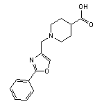 1-[(2-phenyl-1,3-oxazol-4-yl)methyl]piperidine-4-carboxylic acid