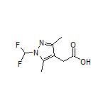 2-[1-(Difluoromethyl)-3,5-dimethyl-4-pyrazolyl]acetic Acid