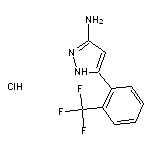 5-[2-(trifluoromethyl)phenyl]-1H-pyrazol-3-amine hydrochloride