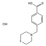 4-(thiomorpholin-4-ylmethyl)benzoic acid hydrochloride