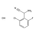 2-amino-2-(2-chloro-6-fluorophenyl)acetonitrile hydrochloride